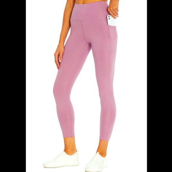 MARIKA || High-Rise Flat Waist Ankle Leggings in Violet - SZ XS ⭐️NWT⭐️ - Picture 7 of 8